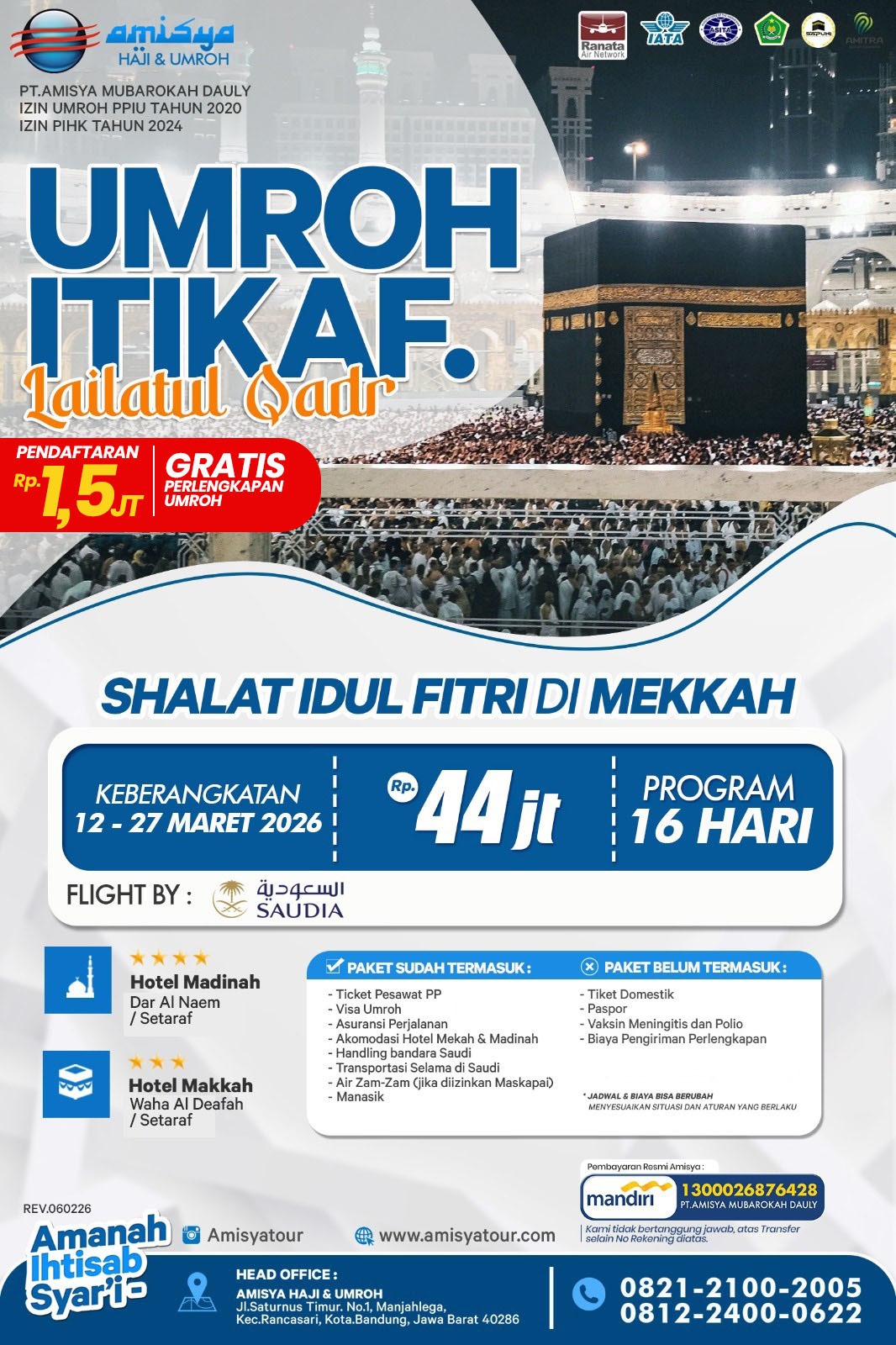 UMRAH I'TIKAF RAMADHAN 