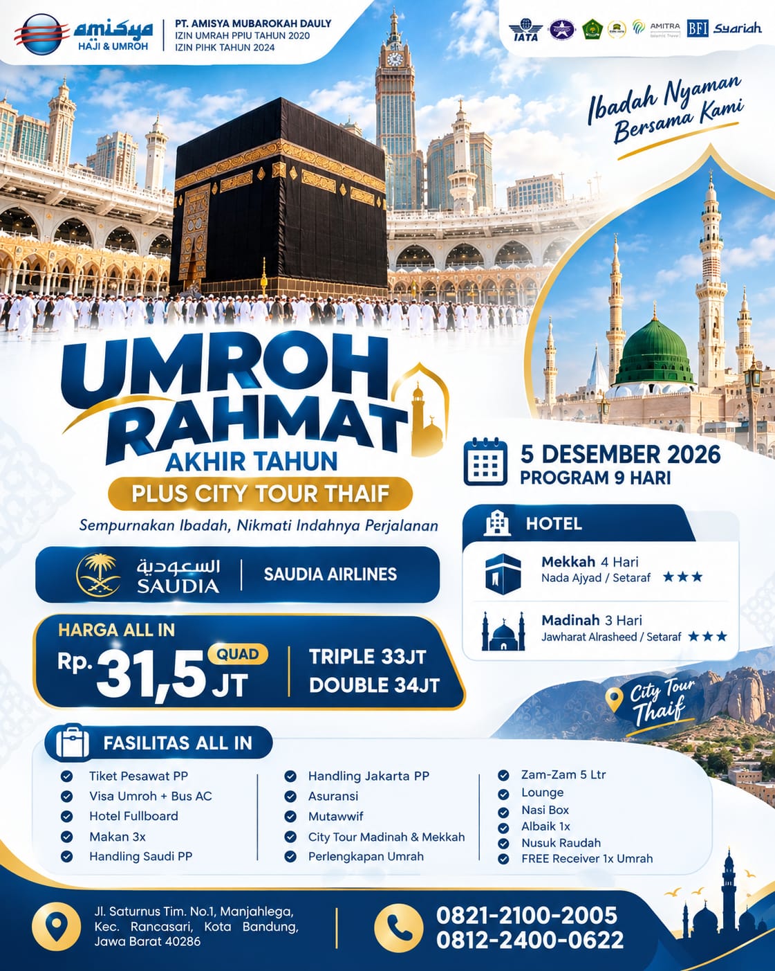 UMROH PLUS THAIF AKHIR TAHUN
